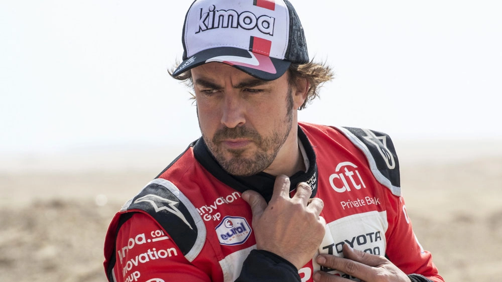 Fernando Alonso durante il Rally di Dakar 2020