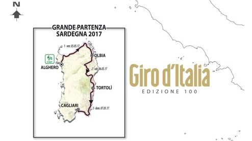 La planimetria delle prime tre tappe del Giro d'Italia 2017 (RCS Sport)