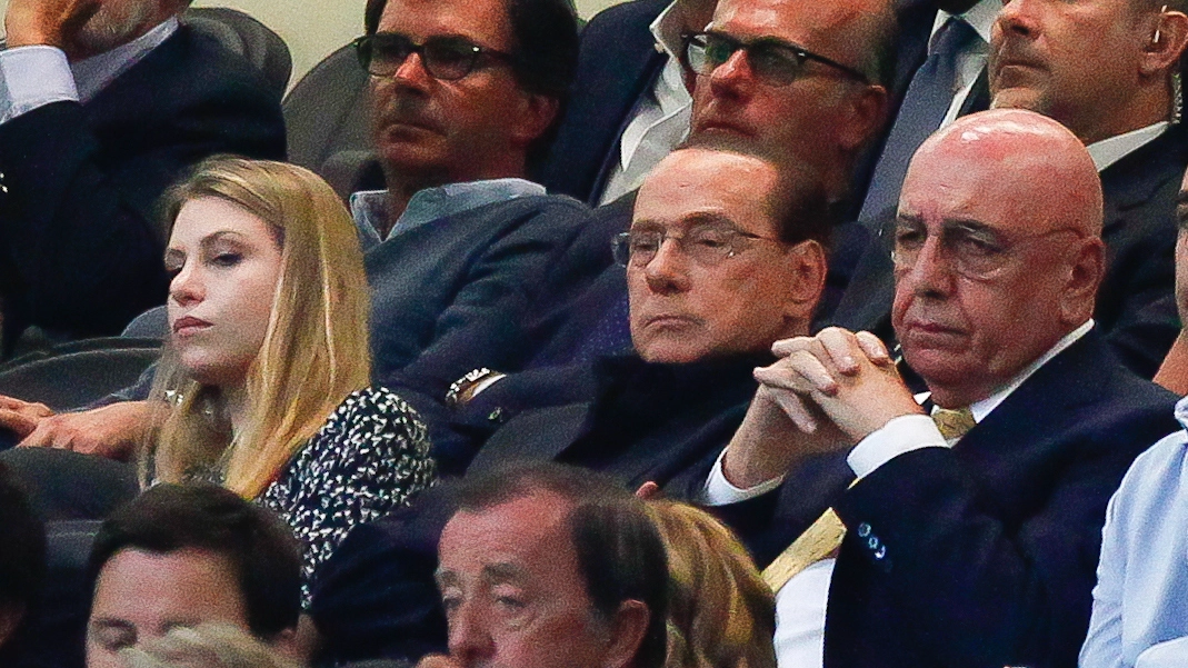 Barbara Berlusconi Silvio Berlusconi e Adriano Galliani (LaPresse)