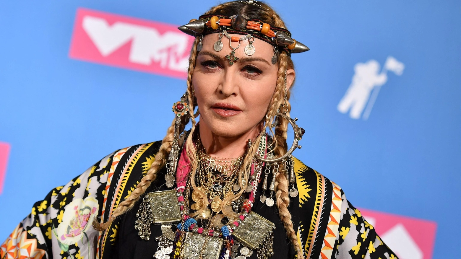 La pop star Madonna, 64 anni