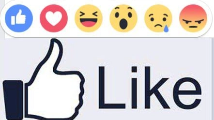 Facebook, le nuove emoticon accanto al tasto like