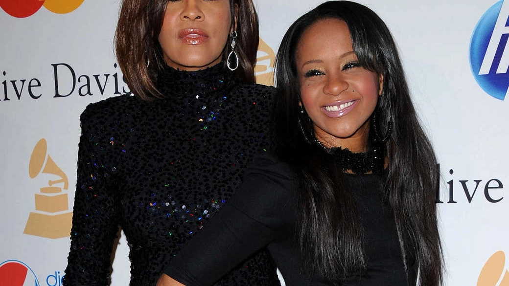 Whitney Houston con la figlia Bobbi Kristina Brown (Olycom)