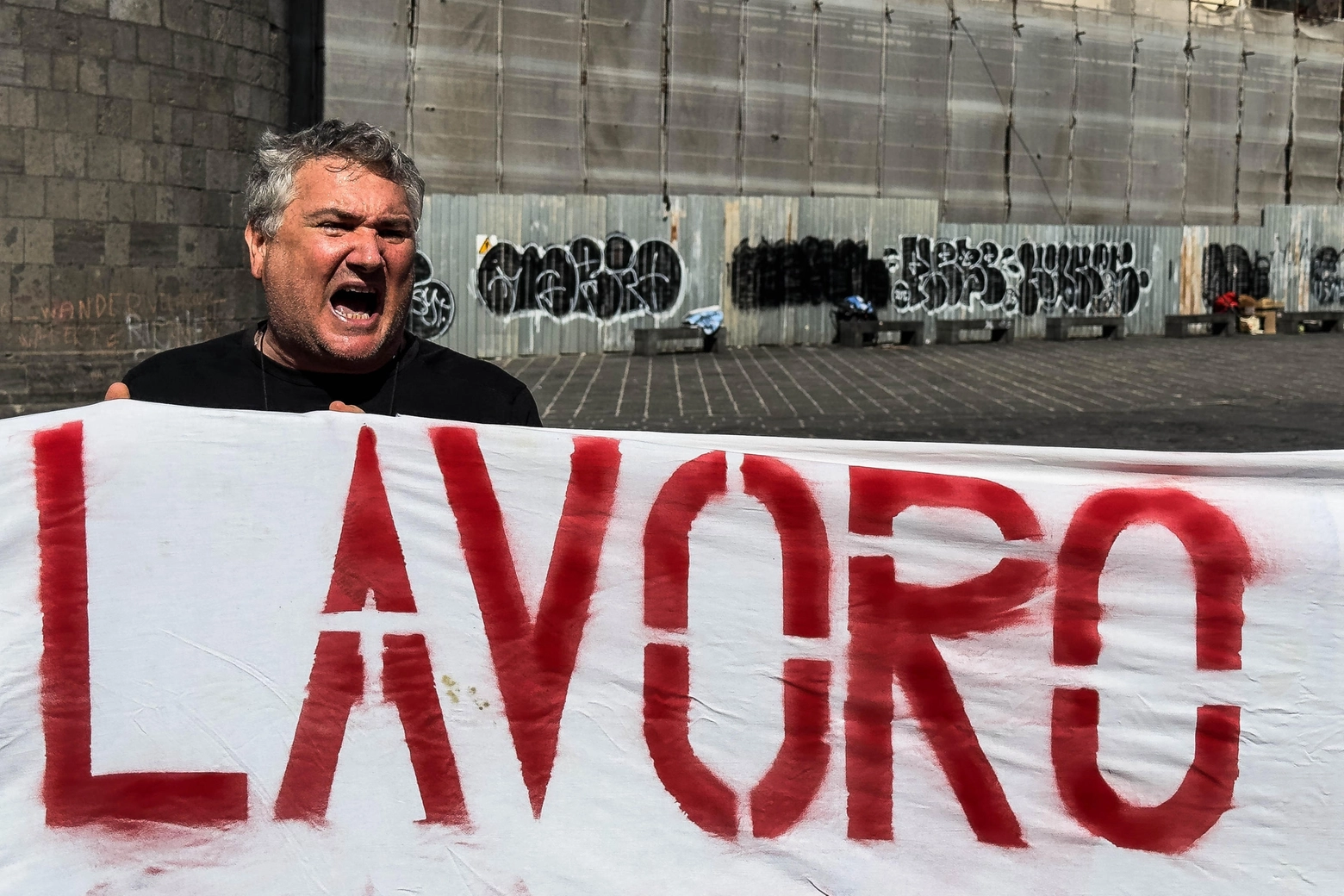 Manifestazione di protesta a Napoli