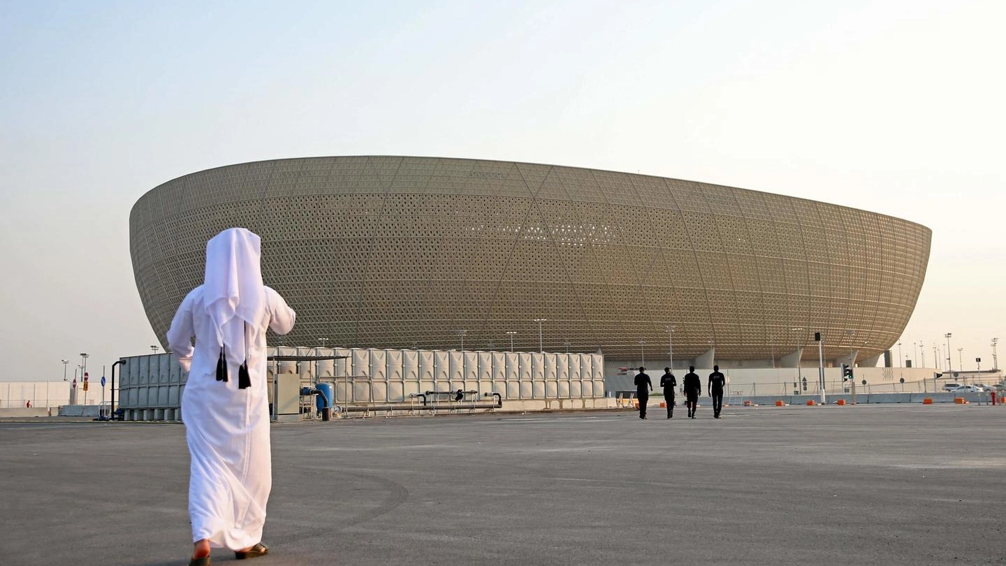 Il Lusail Stadium da 80.000 posti ospiterà la finale del Mondiale in Qatar (Ansa)