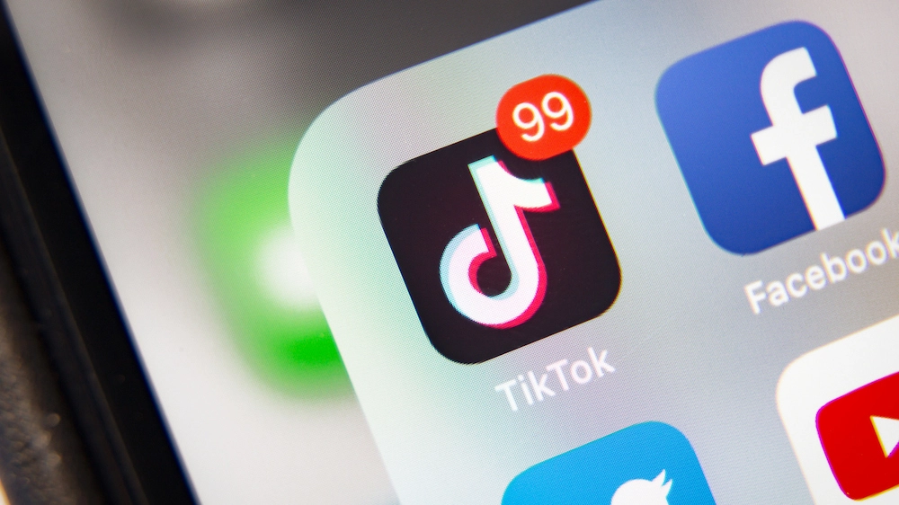 Notifiche dell'app di Tik Tok su smartphone