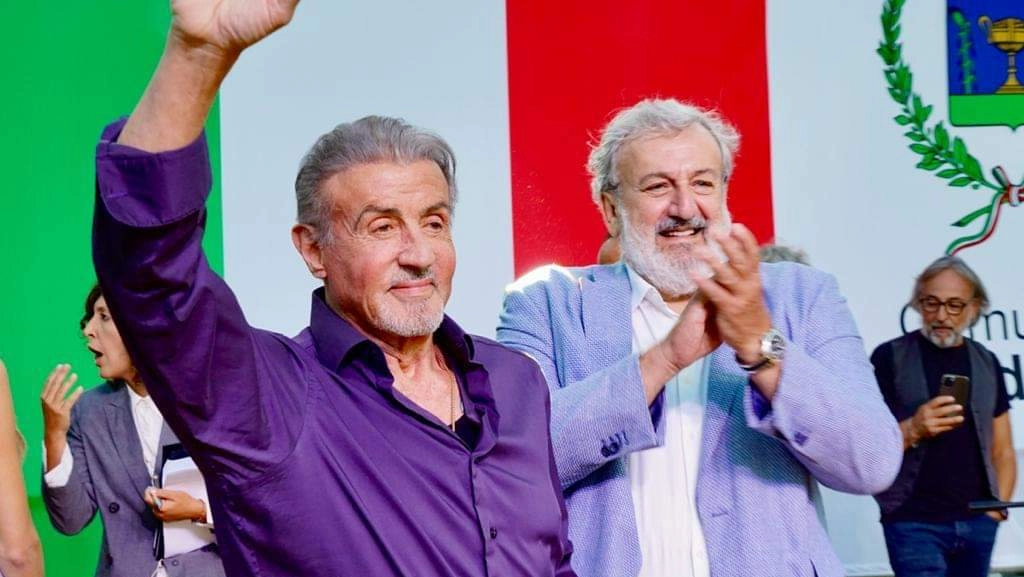 Sylvester Stallone riceve la cittadinanza onoraria di Gioia del Colle