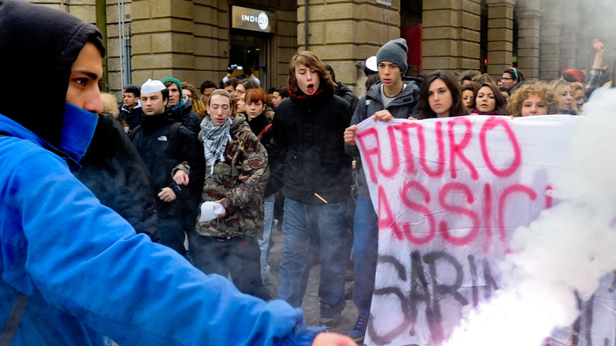 Una manifestazione degli studenti (FotoSchicchi)