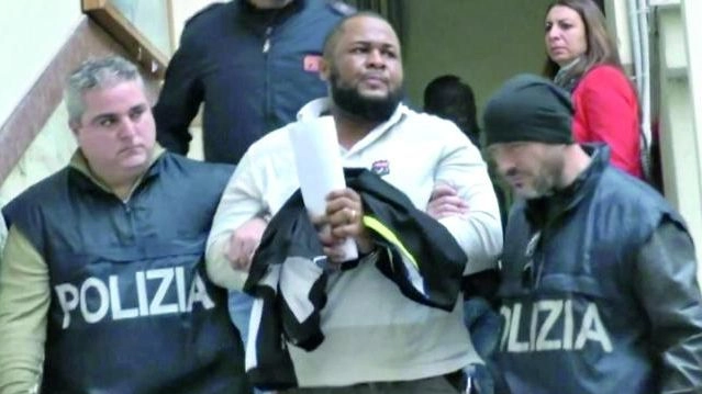 Uno dei nigeriani arrestati nel 2016 a Palermo