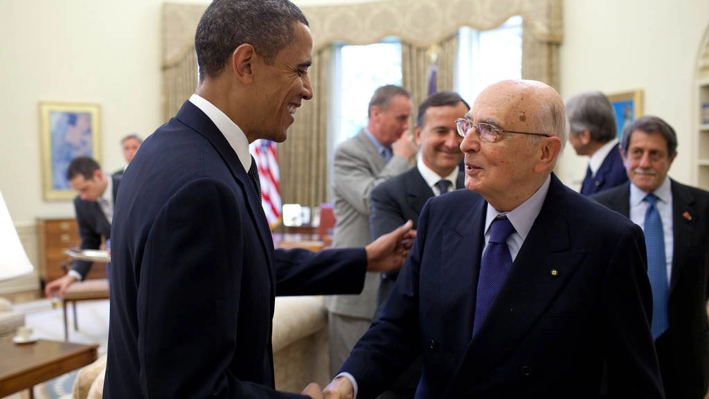 Giorgio Napolitano e Barack Obama