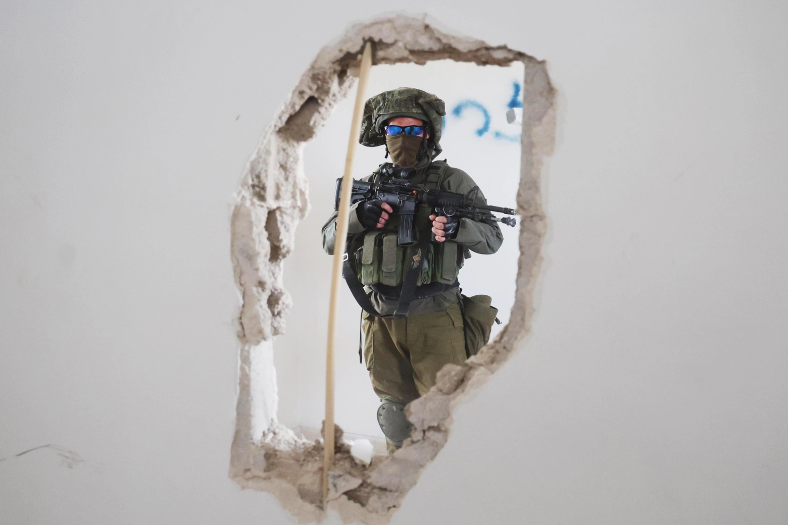 Un soldato israeliano Bat Yam