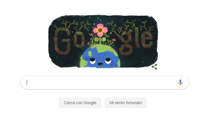 L'equinozio di Primavera 2019 nel doodle di Google