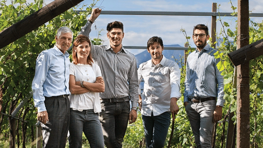 La famiglia Moser, che gestisce l'omonima azienda vinicola – Foto: mosertrento.com
