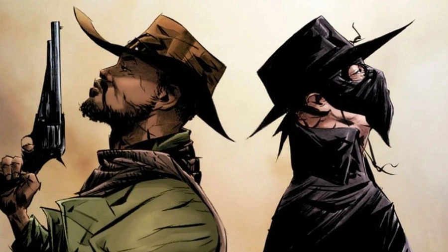 Dettaglio di copertina del fumetto 'Django / Zorro' - Foto: Vertigo