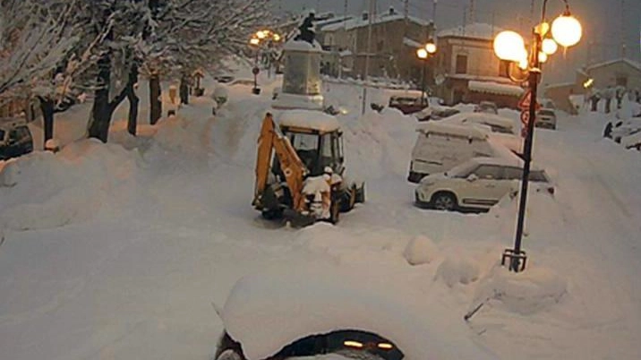 Neve in Abruzzo (Ansa)