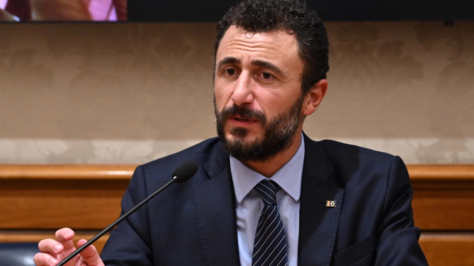 Il deputato Emanuele Pozzolo, sospeso da Fratelli d'Italia (Ansa)
