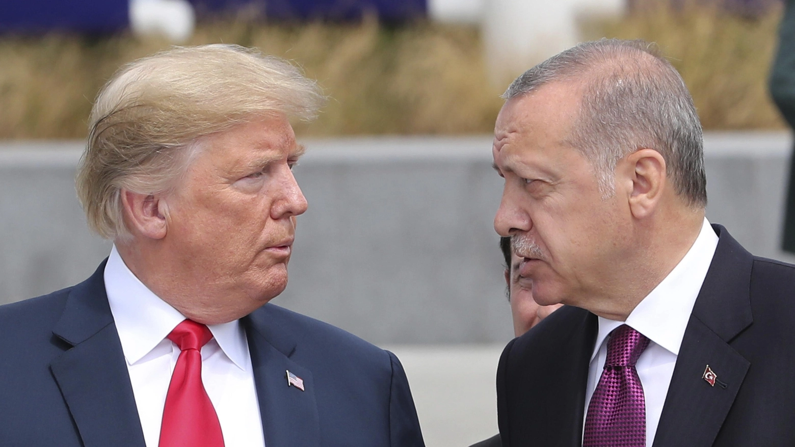 Donald Trump e Recep Tayyip Erdoğan (Ansa)