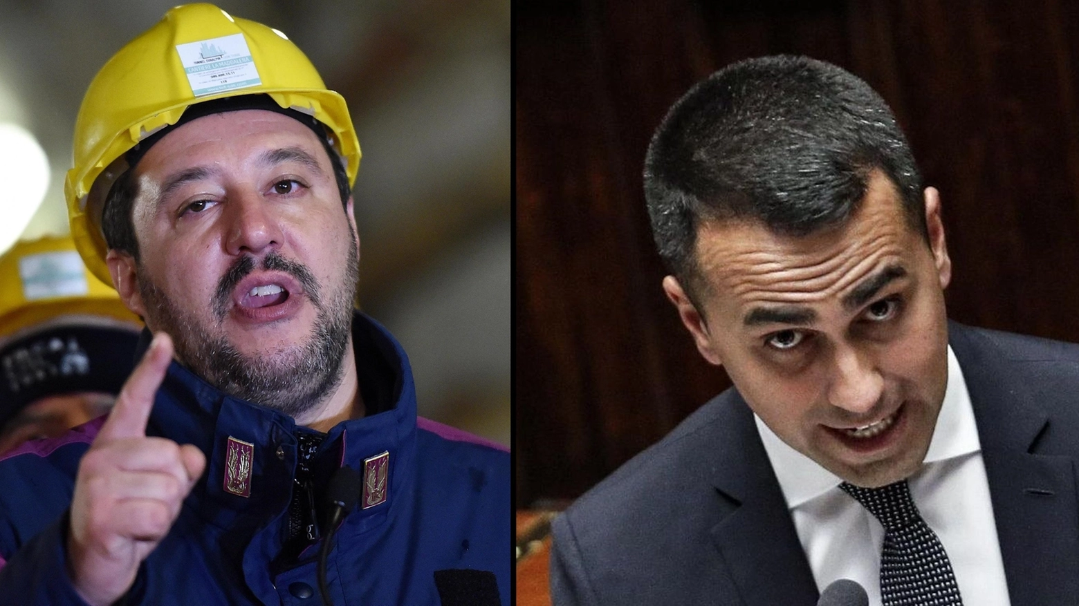 Matteo Salvini e Luigi Di Maio: è scontro sulla Tav (Ansa)