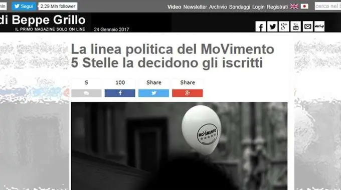 M5s: Grillo agita base, no a "muserola"