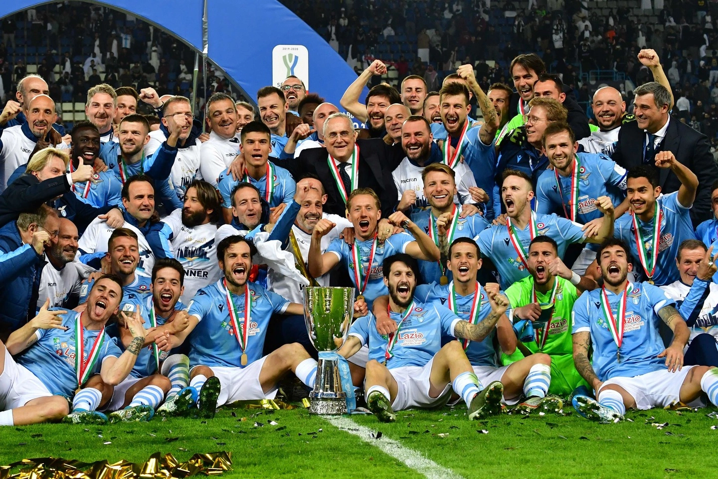 La Lazio ha vinto la Supercoppa italiana (Lapresse)