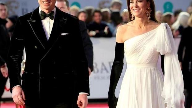 Kate Middleton e il principe William sul red carpet