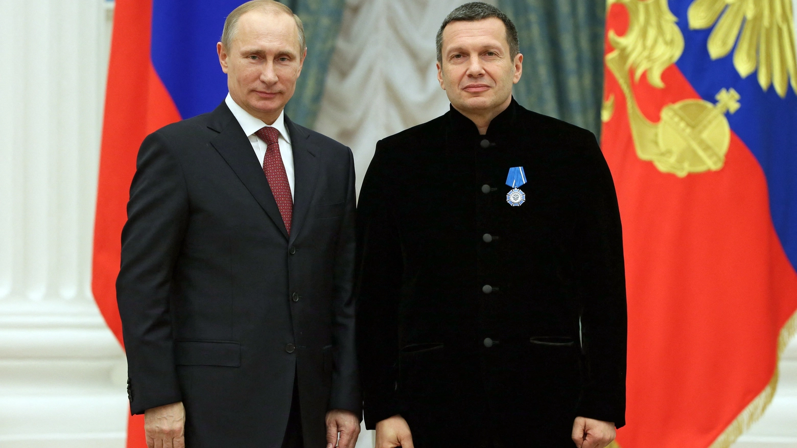 Vladimir Solovyov con il presidente russo Vladimir Putin