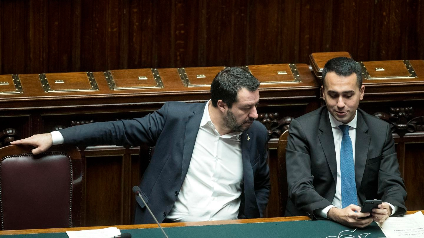 I vicepremier Matteo Salvini e Luigi Di Maio (foto Lapresse)