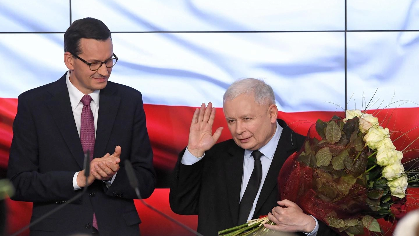 Polonia, stravince il leader nazionalista Kaczynski (Ansa)