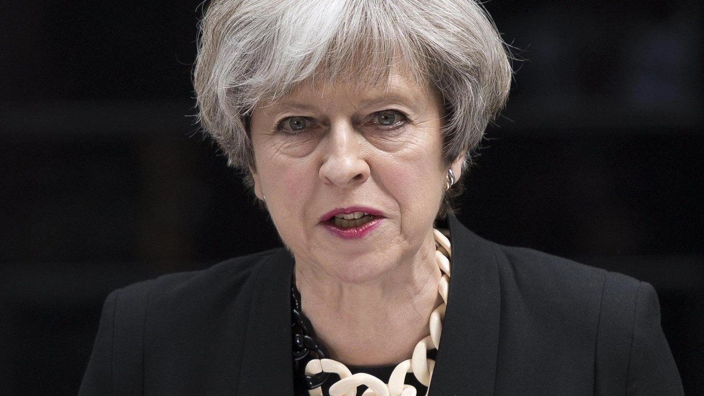 Attentato a Londra, la premier britannica Theresa May (Ansa)