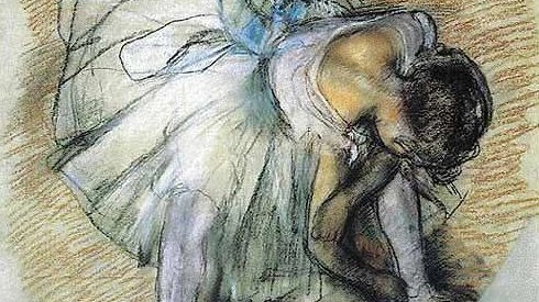  "Danseuse ajustant son chausson" di Edgar Degas (immagine di repertorio)  
