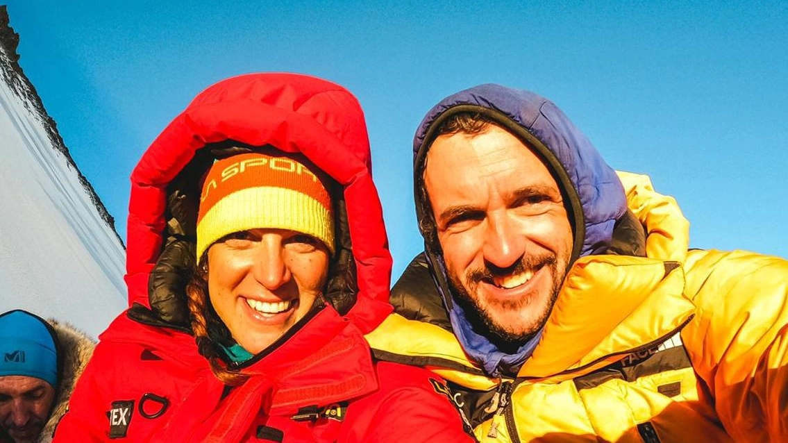 L’alpinista ed esploratrice altoatesina Tamara Lunger, 35 anni, con Juan Pablo Mohr 