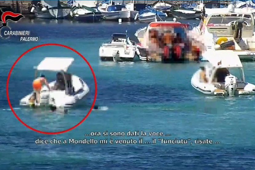Cosa Nostra, 10 arresti a Palermo. Fermo immagine dei video dei carabinieri (Dire)