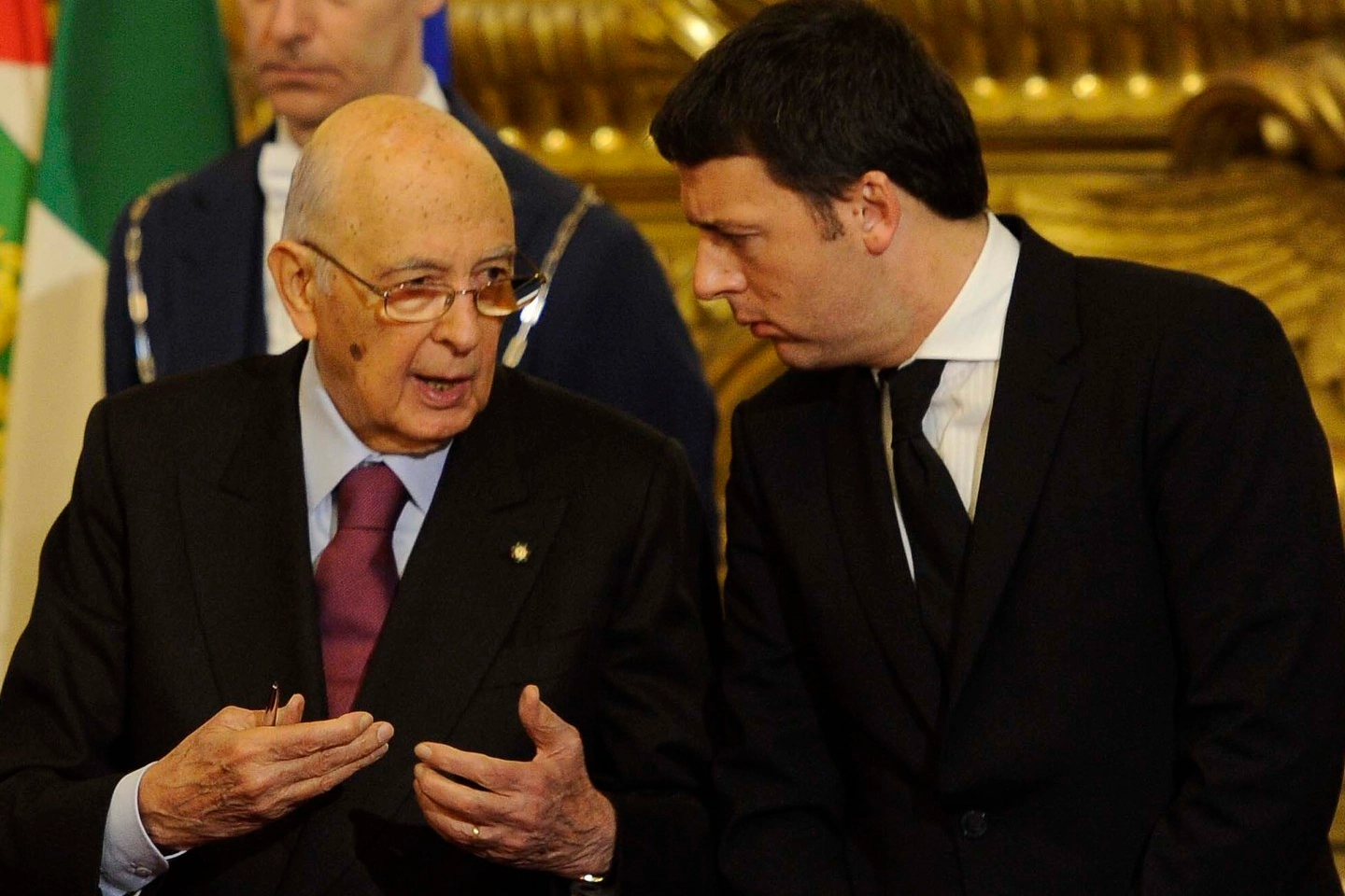Giorgio Napolitano e Matteo Renzi