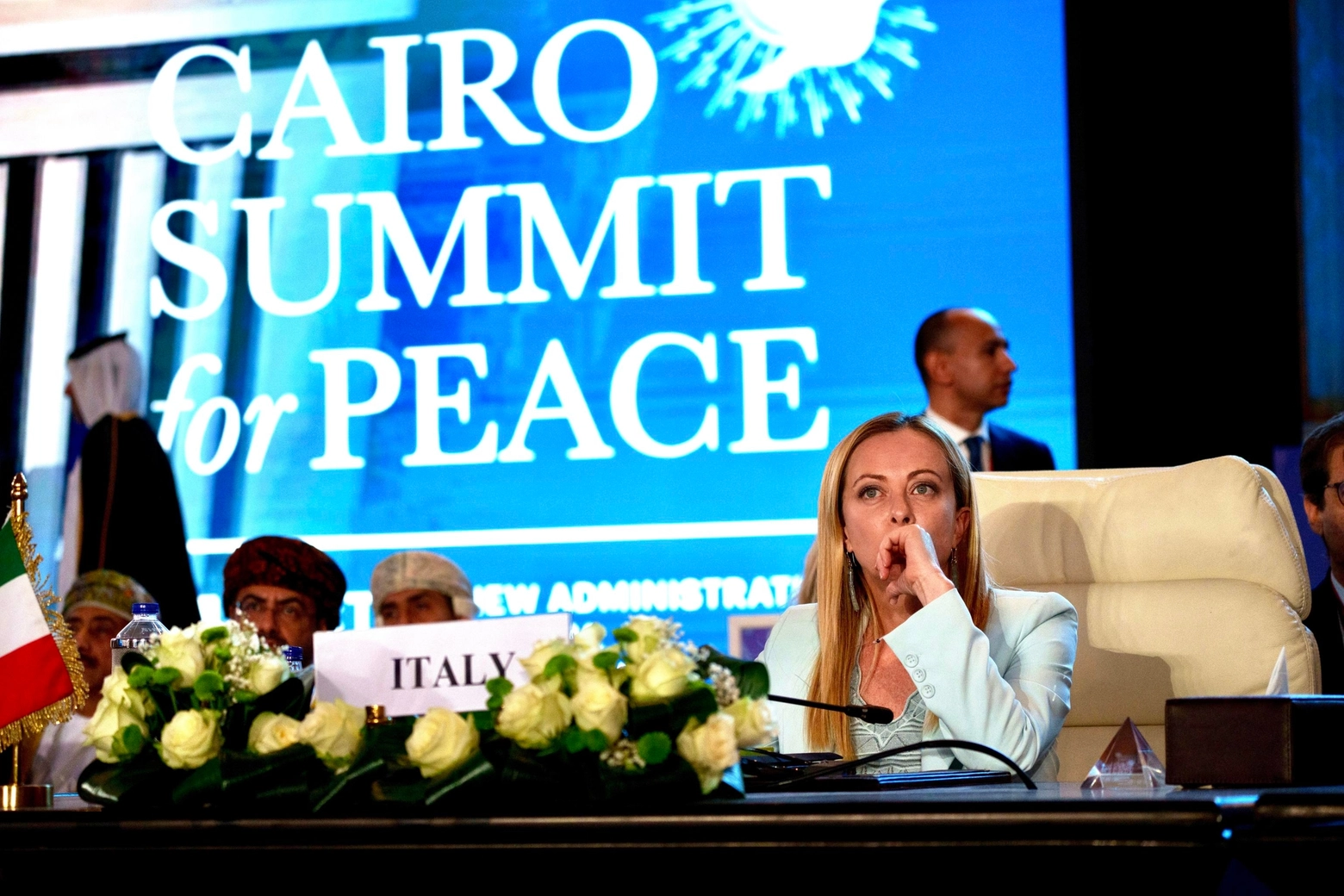 Giorgia Meloni al Summit per la Pace