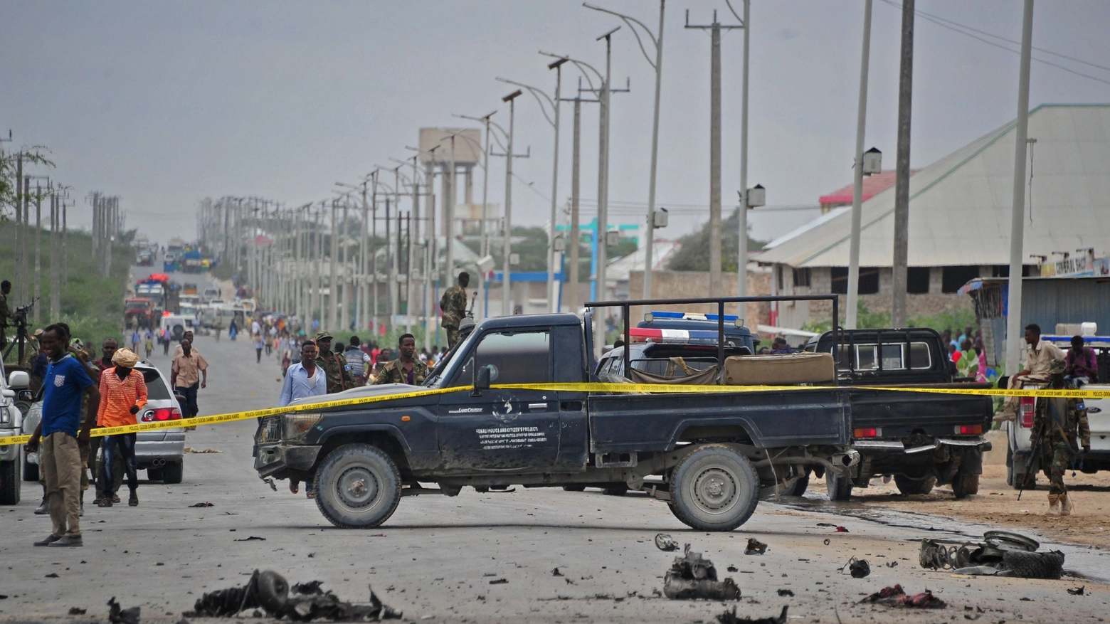 Forze di sicurezza a Mogadiscio, in una foto d'archivio (Afp)