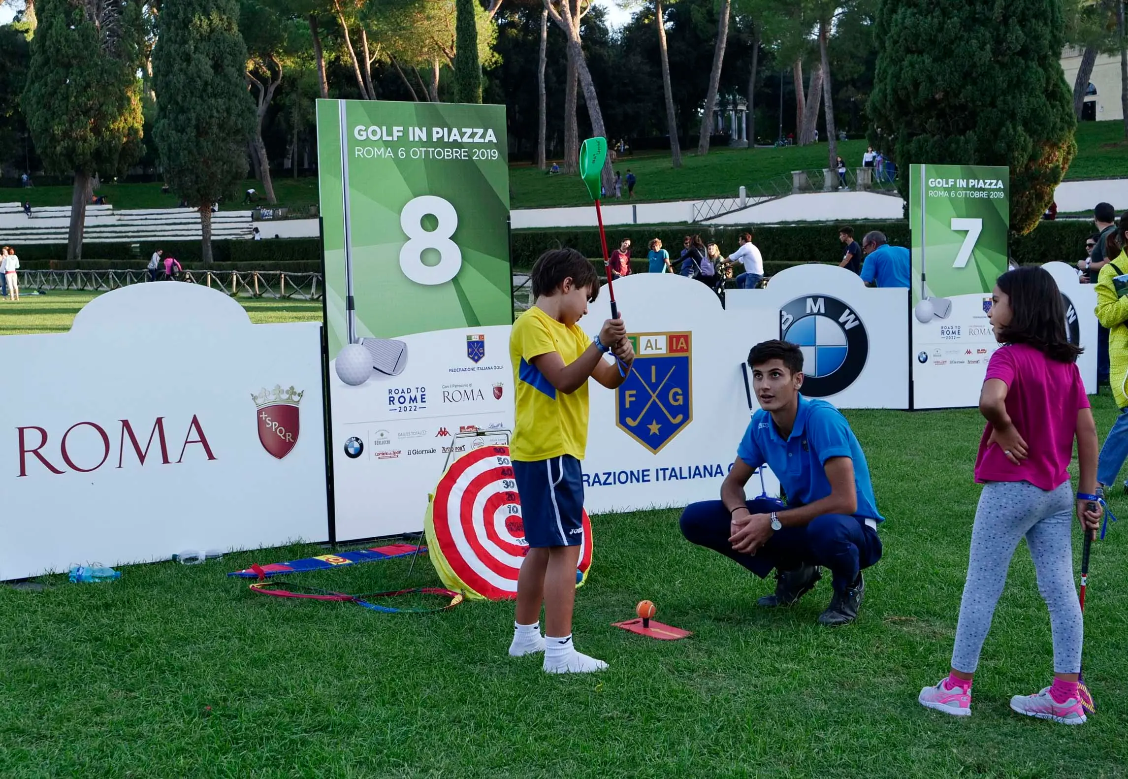 Golf in piazza: il successo di Roma