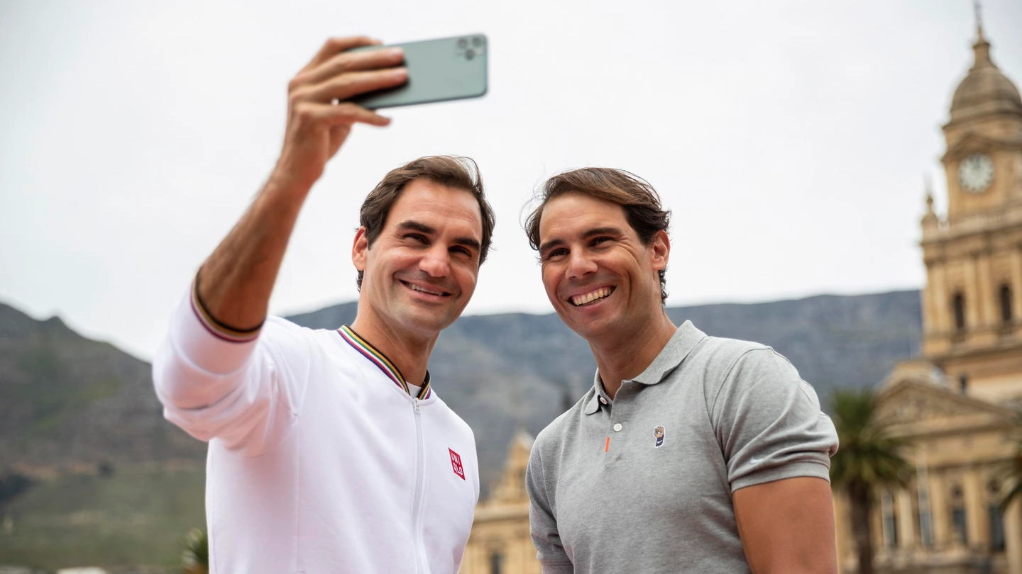 Federer e Nadal (Ansa)