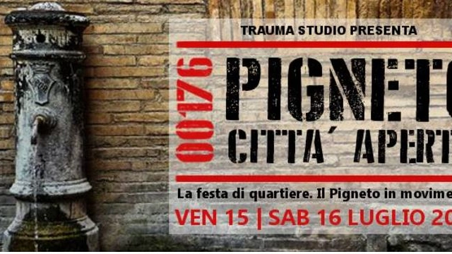 La locandina, credits pagina Facebook 00176 Pigneto Città Aperta