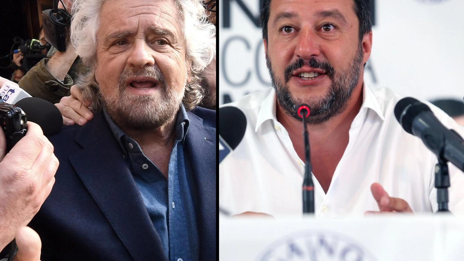Beppe Grillo e Matteo Salvini, sintonia contro lo Ius soli
