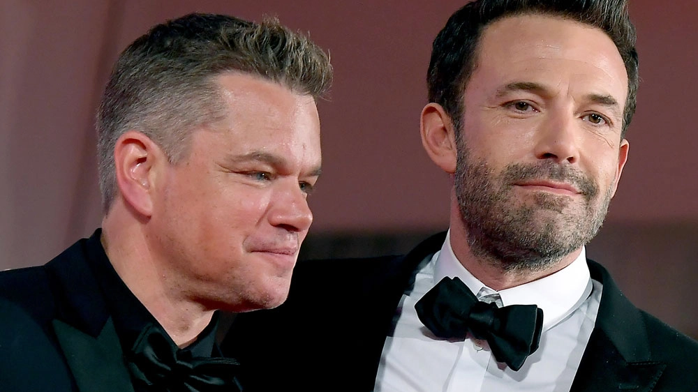 Matt Damon (a sinistra) e Ben Affleck (a destra) al Festival di Venezia 2021