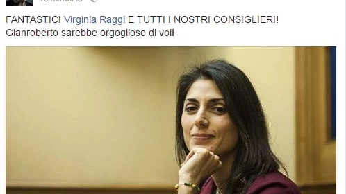 La sindaca di Roma Virginia Raggi (Dire)