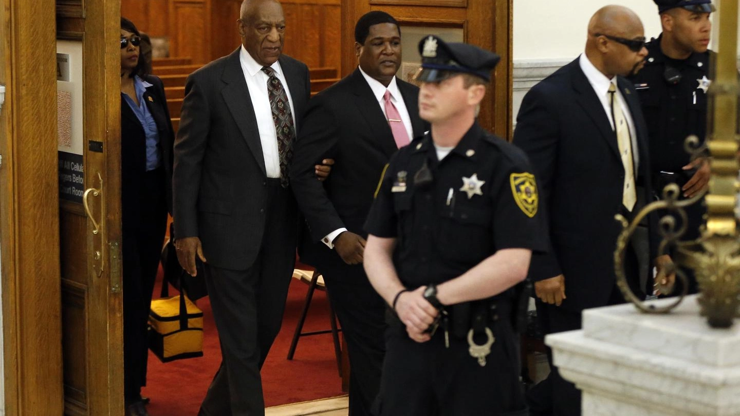Bill Cosby in tribunale, a processo per abuso sessuale (Ansa)