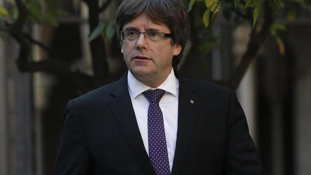 Il presidente catalano Carles Puigdemont (Ansa)