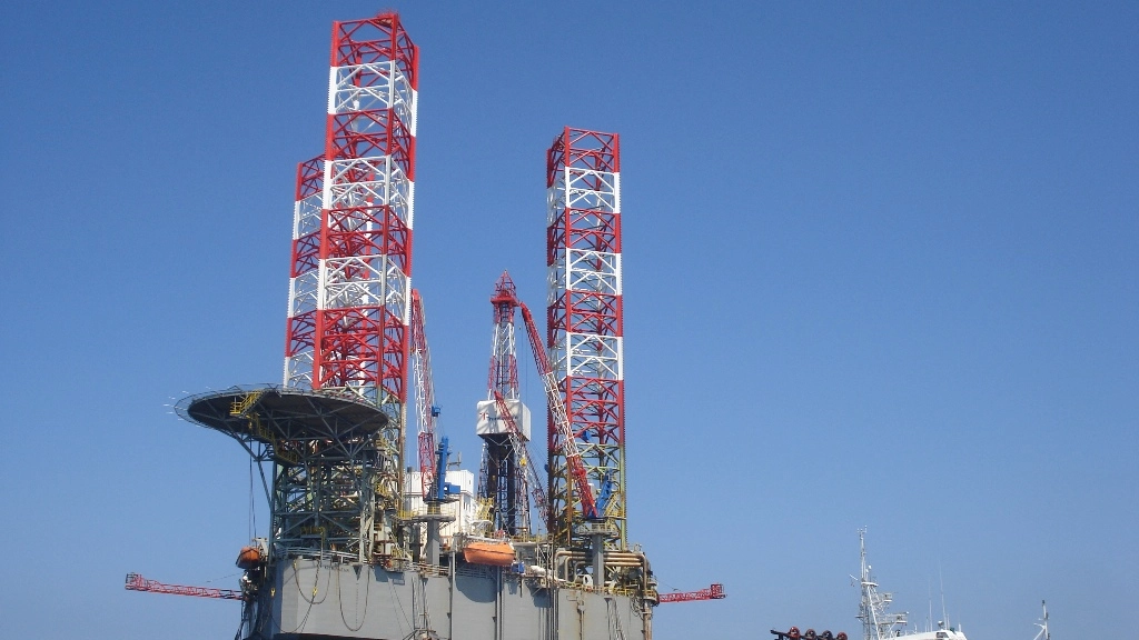 Una piattaforma per l'estrazione del gas metano in Adriatico 