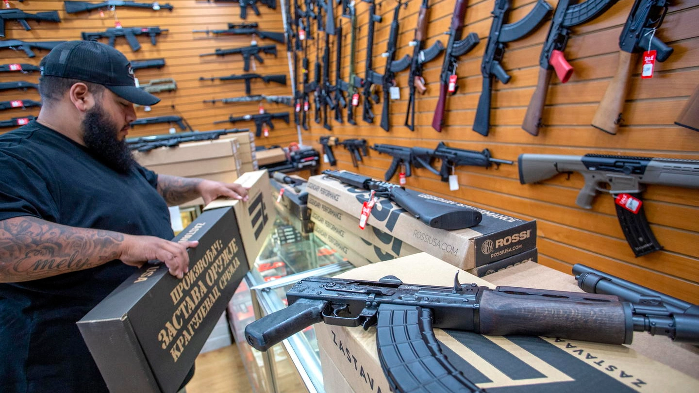 Un negozio di armi a Miami (Ansa)