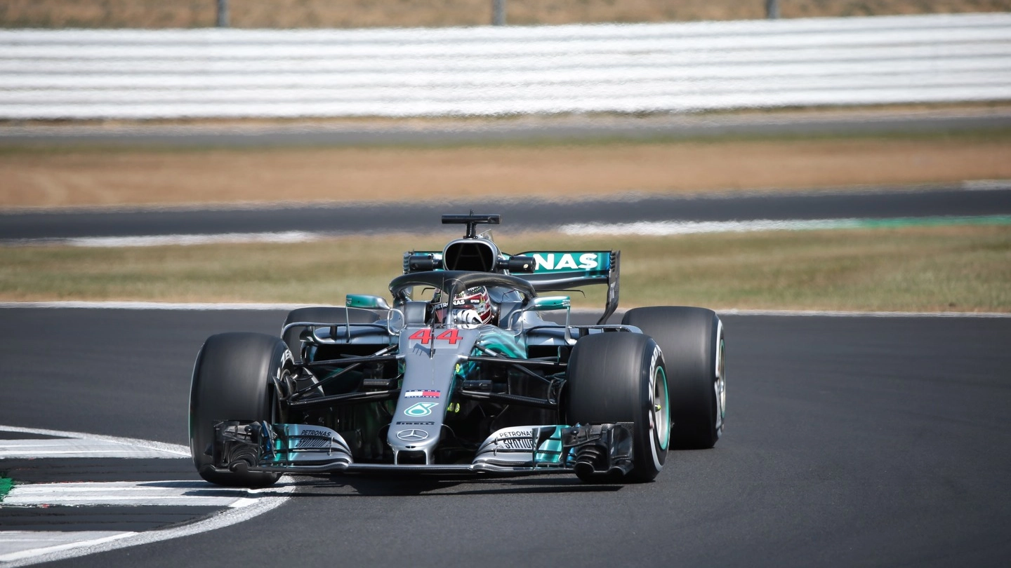 Lewis Hamilton durante il Gran Premio di Gran Bretagna (LaPresse)