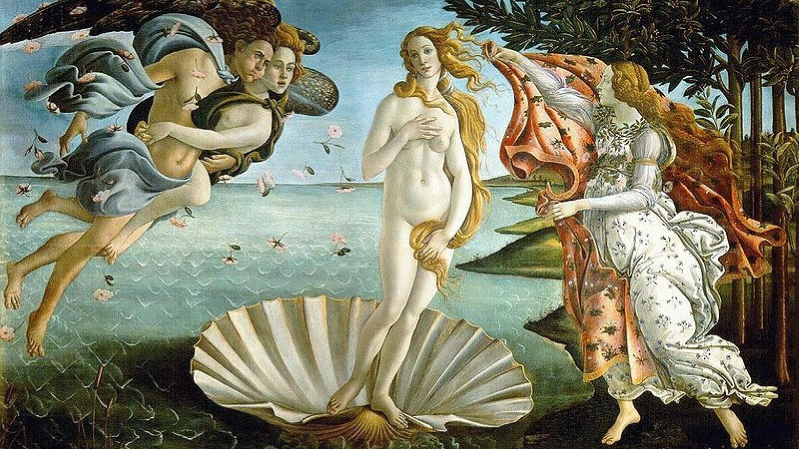 Nascita di Venere, il celebre dipinto di Sandro Botticelli