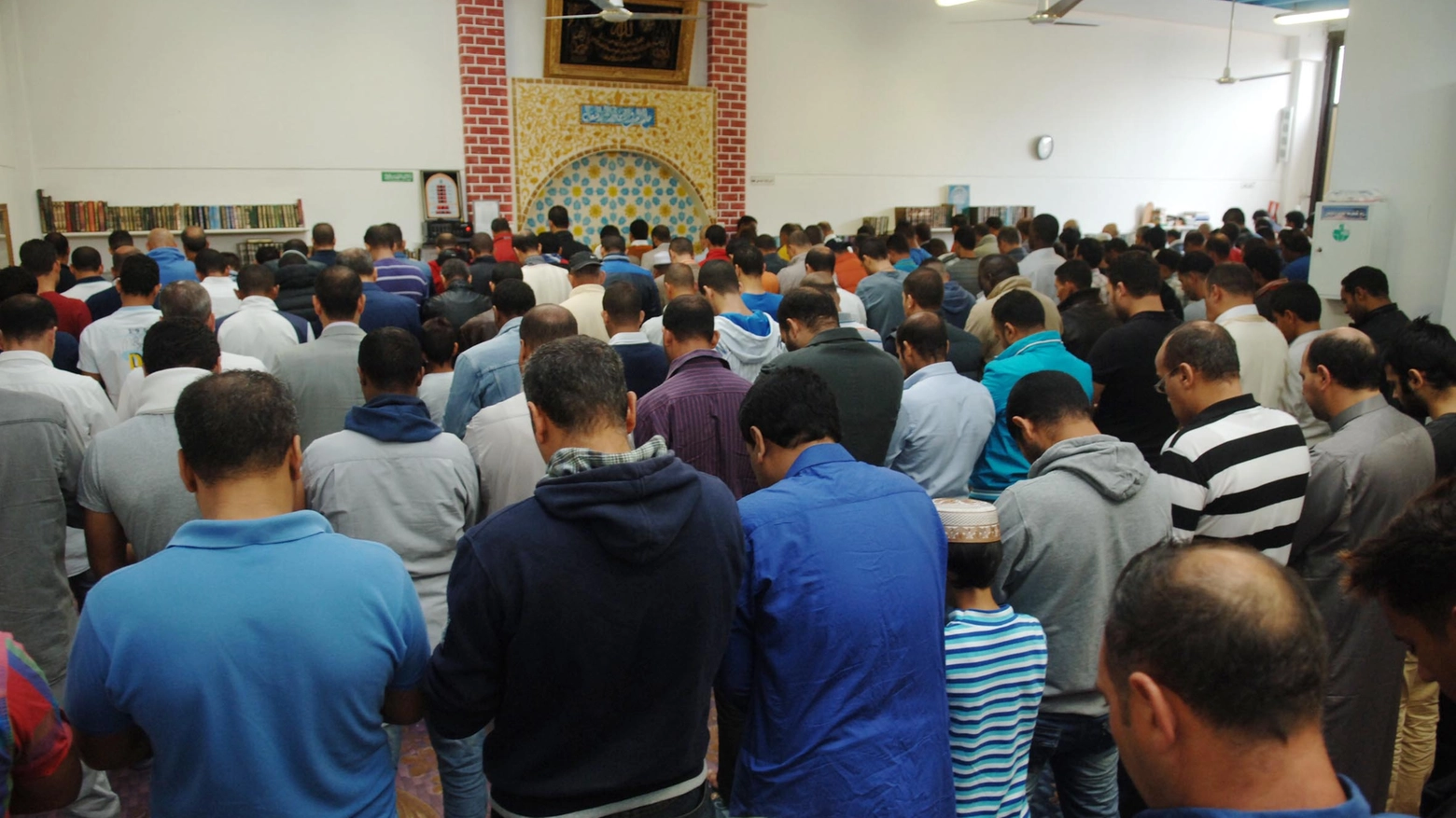 Preghiere in una moschea 