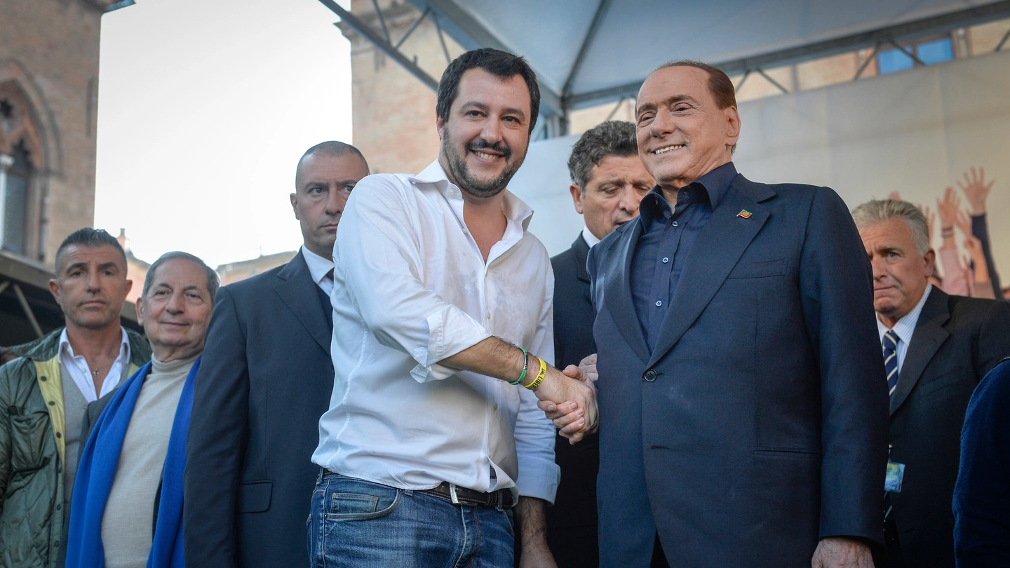 Matteo Salvini e Silvio Berlusconi (Imagoeconomia)
