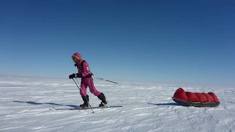 La 16enne australiana Jade Hameister verso il Polo Sud - foto Hameister Instagram