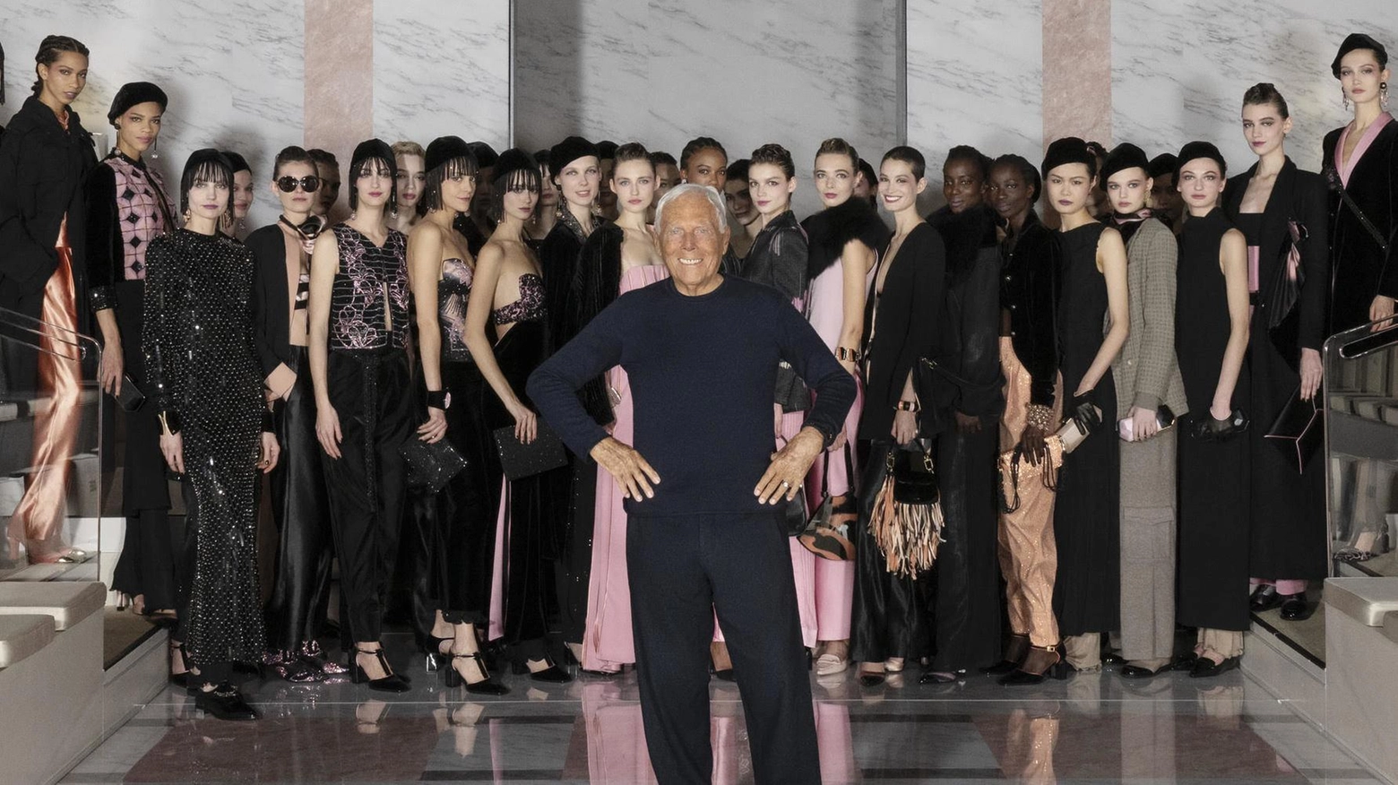 Giorgio Armani, 88 anni, re della Milano Fashion Week che si è appena conclusa